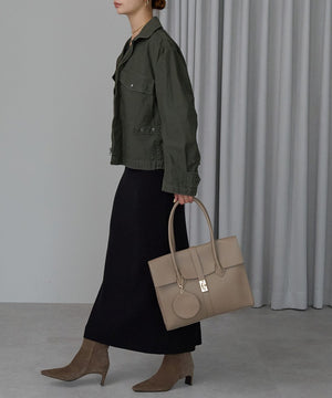 【雑誌掲載・人気商品】エレガンストートバッグ 丸ポーチ付き 17-0994