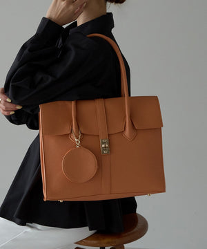 【雑誌掲載・人気商品】エレガンストートバッグ 丸ポーチ付き 17-0994