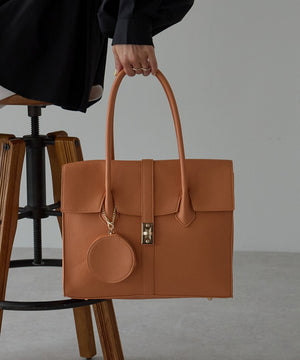 【雑誌掲載・人気商品】エレガンストートバッグ 丸ポーチ付き 17-0994