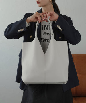 トライアングルカットトートバッグ　12-1058