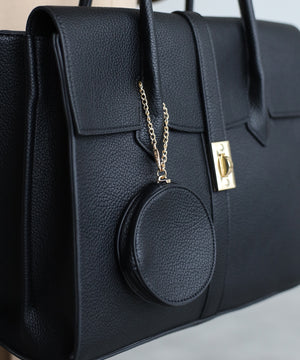 【雑誌掲載・人気商品】エレガンストートバッグ 丸ポーチ付き 17-0994