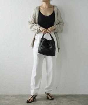 【ショップチャンネルOA商品】編込みメッシュミニトートバッグ ポーチセット 17-1161