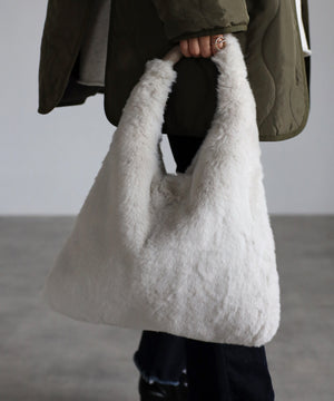 トライアングルファーハンドバッグ ワンハンドルトート 12-1069