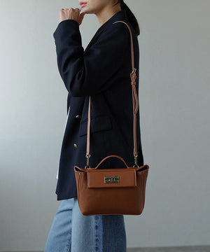 2WAYターンロックミニショルダーハンドバッグ　12-1174