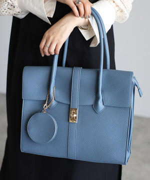 【雑誌掲載・人気商品】エレガンストートバッグ 丸ポーチ付き 17-0994