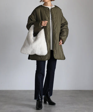 トライアングルファーハンドバッグ ワンハンドルトート 12-1069