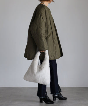 トライアングルファーハンドバッグ ワンハンドルトート 12-1069