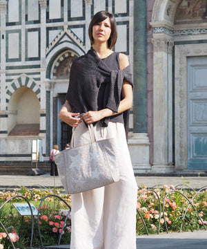 【ショップチャンネルOA商品】星柄ラインストーントートバッグポーチセット　17-0998