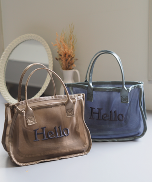 メッシュバッグインハンドバッグ　15-5018