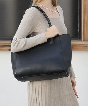 レザーA4すっぽりシンプルトートバッグ　18-1182