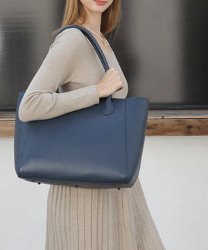 レザーA4すっぽりシンプルトートバッグ　18-1182