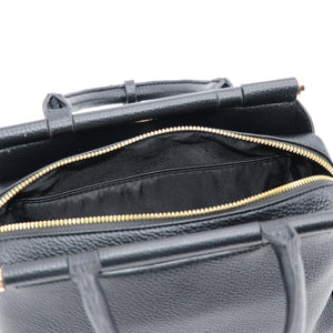 2WAY3室構造バーハンドルバッグ キーチャーム付き 12-1207