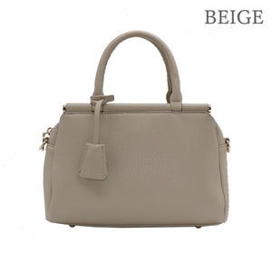 2WAY3室構造バーハンドルバッグ キーチャーム付き 12-1207