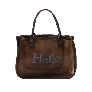 メッシュバッグインハンドバッグ　15-5018