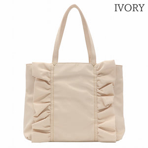 【ショップチャンネルOA商品】撥水A4フリルトートバッグ　12-1159