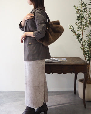 ベルトモチーフ エコファー トートバッグ 12-1250