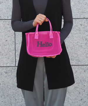 メッシュバッグインハンドバッグ　15-5018