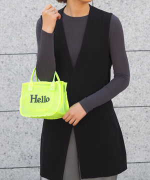 メッシュバッグインハンドバッグ　15-5018