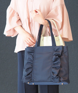 【ショップチャンネルOA商品】撥水A4フリルトートバッグ　12-1159