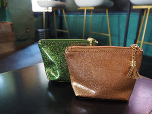 フリンジ付きミニラメポーチ 15-5014